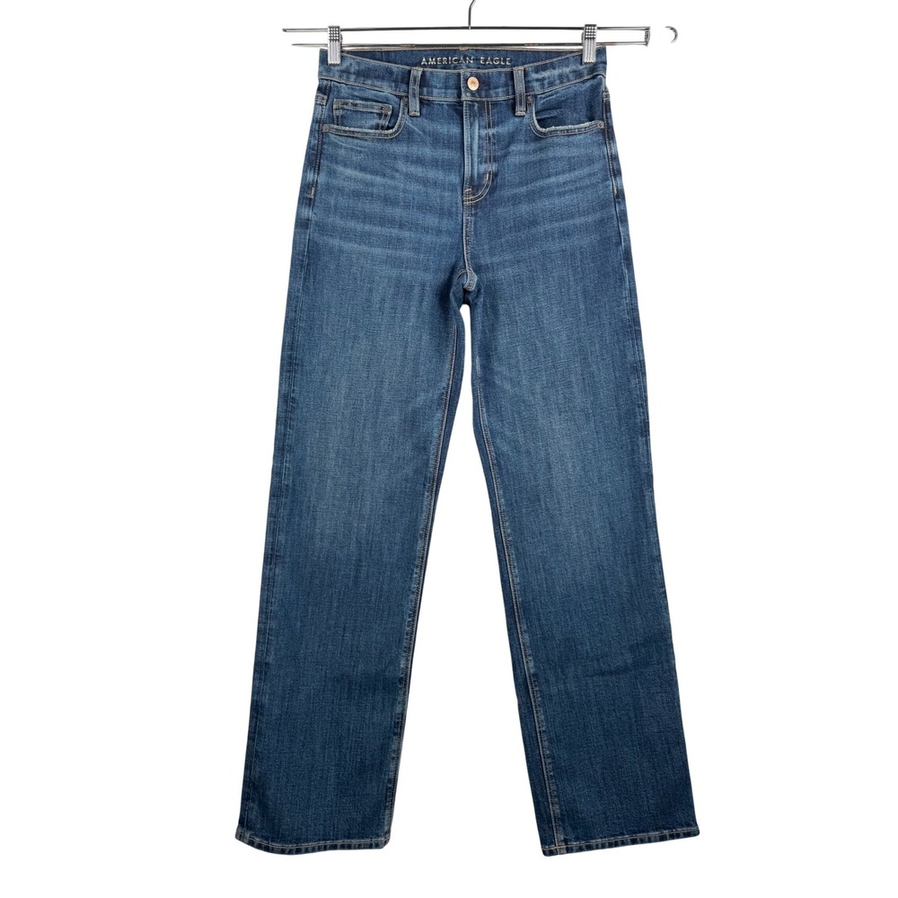 American Eagle‎ Outfitters Stovepipe Jeans 90s straight leg relaxed Size 4